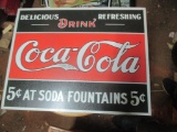 Desperate Coca-Cola Metal Sign