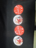 (4) Gibson Coca-Cola Holiday Coasters