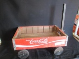 Wood Coca-Cola Cart