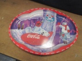 Coca-Cola Plastic Christmas Tray 1999