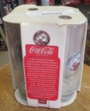 (4) Coca-Cola 75th Anniversary Santa Glasses