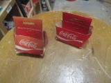 (2) Mini Coca-Cola Bottle Holders