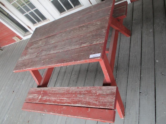 Wood Picnic Table.