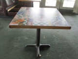 Wooden & Metal Table.