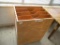 Wooden 4 Slot Storage Cabinet on Wheels.