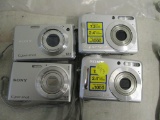 (4) Sony Cybershot Digital Cameras.