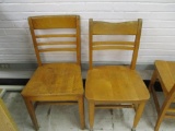 (2) Wood Chairs.