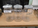 (3) Plastic Cookie Jars.