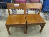 (2) Wood Chairs.