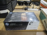 HP LaserJet Toner Cartridge Dual Pack 35A Black.