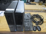 (2) Dell OptiPlex 3010 Desktop Computers.