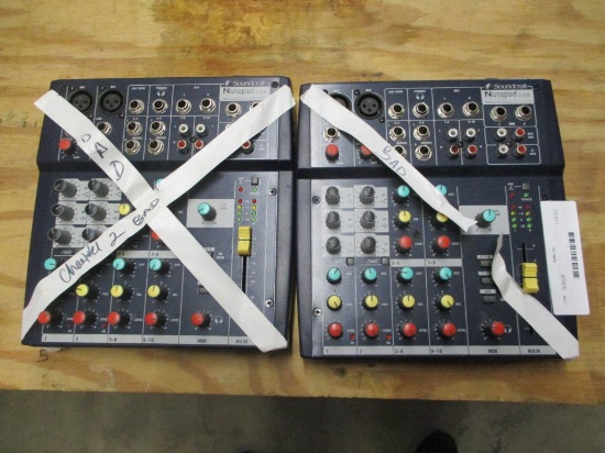 (2) Soundcraft Notepad 102 Mixers.