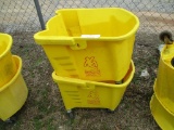 (2) Plastic Mop Buckets.