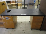 Composite & Wooden Roiling Lab Table.
