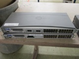 (2) HP ProCurve 24 Port Switches 2524 J4813A.