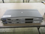 (2) HP ProCurve 12 Port Switches 2512 J4812A.