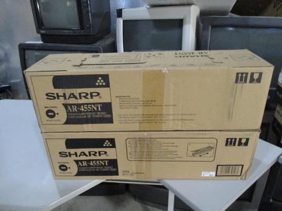 (2) Sharp AR-455NT Black Toner Cartridges.