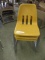 (3) Plastic & Metal Student Chairs.