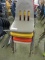 (6) Plastic & Metal Student Chairs.