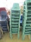 (9) Plastic & Metal Student Chairs.