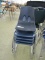 (5) Plastic & Metal Student Chairs.