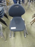 (6) Plastic & Metal Student Chairs.