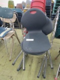 (5) Plastic & Metal Student Chairs.