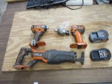 Rigid 18v Cordless Set.