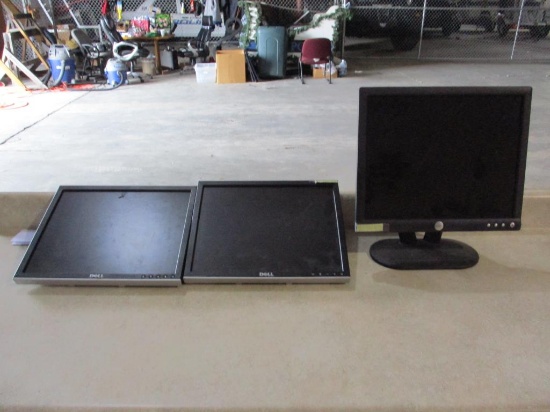 (3) Dell LCD Monitors.