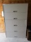 Metal 5 Drawer Lateral File Cabinet.