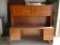 Wooden 4 Drawer Desk w/ Hutch.