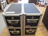 (2) Vaultz 2 Drawer Data Tape Storage Boxes.