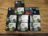 (8) HP InkJet Cartridges 564XL.