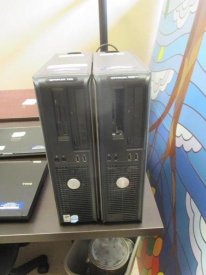 (2) Dell Optiplex 755 Desktop Computers