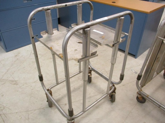 Stainless Steel Rolling Tray Cart.