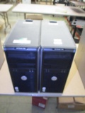 (2) Dell OptiPlex 755 Desktop Computers.
