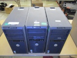 (3) Dell OptiPlex GX620 Desktop Computers.