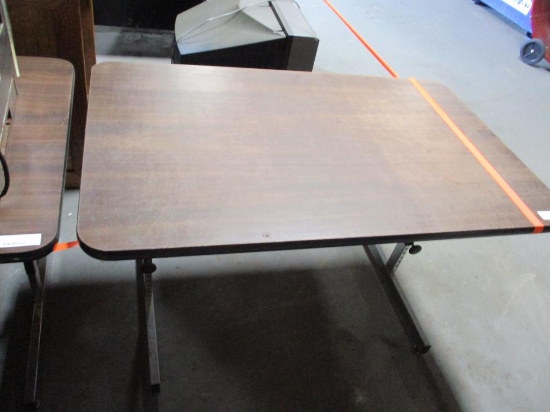 Metal & Wooden Table.