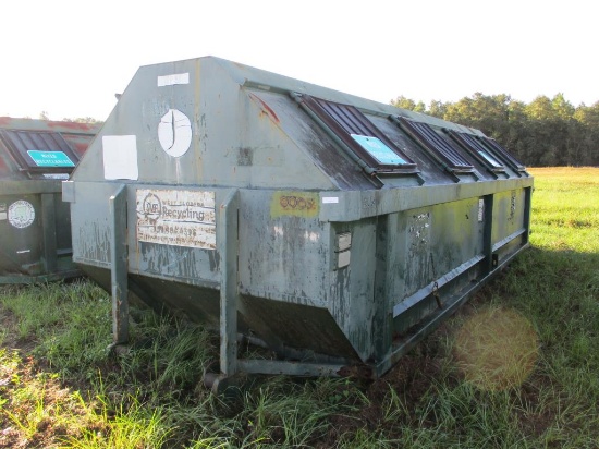 Metal Roll Off Recycle Container, 30 cu yd.