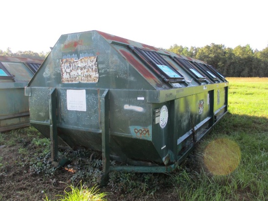 Metal Roll Off Recycle Container, 30 cu yd.