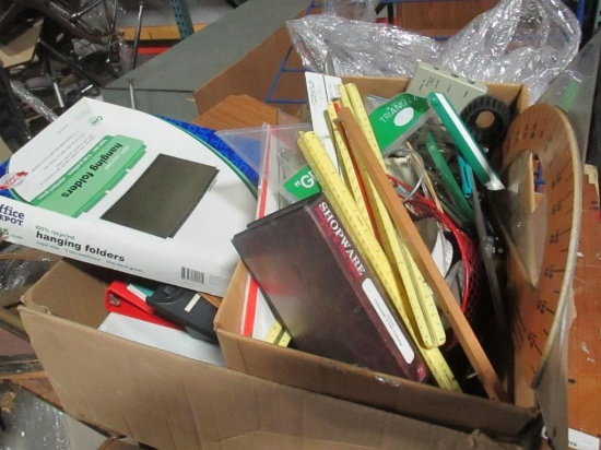 (2) Boxes of Office Supplies