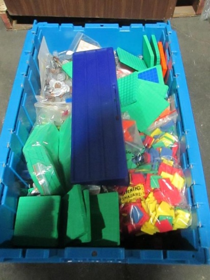 Box of Counting Plastic Blocks and Plastic Money