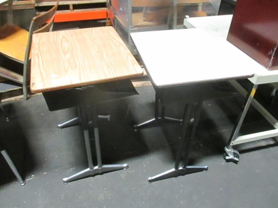 (2) Metal and Wood Desks