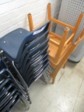 (8) Metal and Plastic Student Chairs