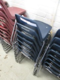 (7) Metal and Plastic Student Chairs