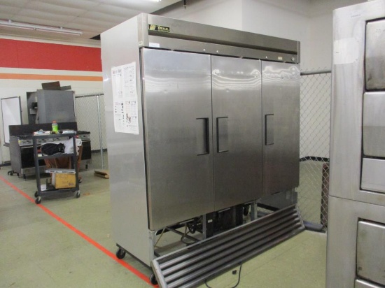 True Stainless Steel 3 Door Refrigerator T72.