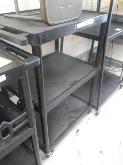 3 Tier Rolling AV Cart