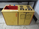 Wood Children's Play Stove & Sink.