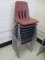 (10) Metal & Plastic Student Chairs.