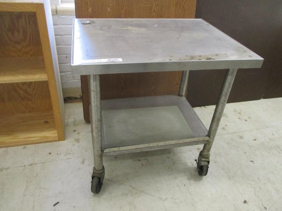 Stainless Steel Rolling 2 Tier Cart.